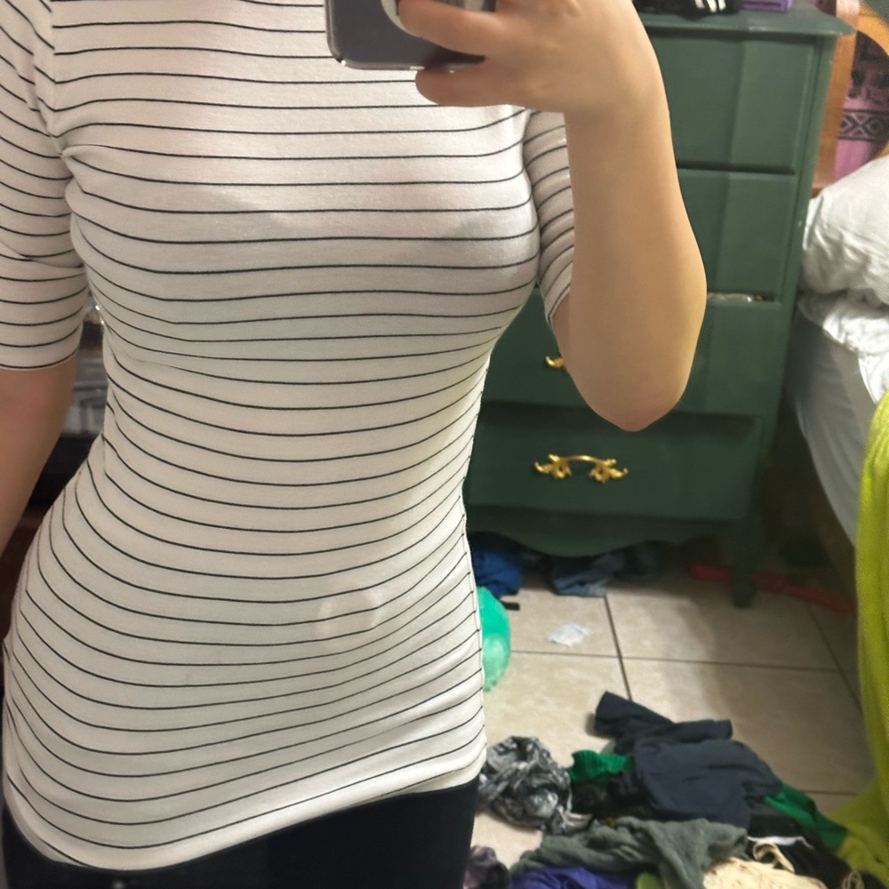striped long shirt